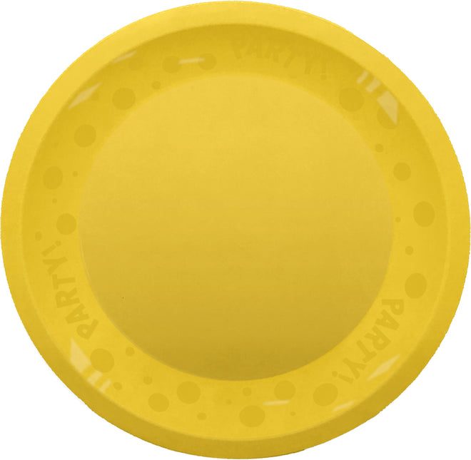 Piatto Party Giallo Pastello 21 cm