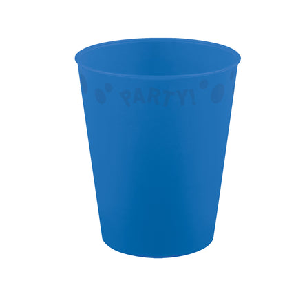 Tazza riutilizzabile per feste dai colori vivaci 250 ml blu brillante 1St