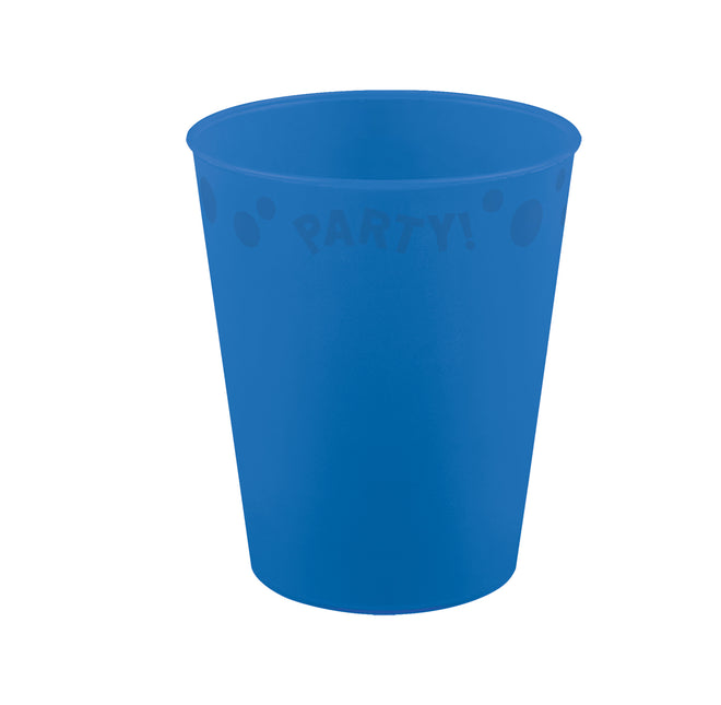 Tazza riutilizzabile per feste dai colori vivaci 250 ml blu brillante 1St