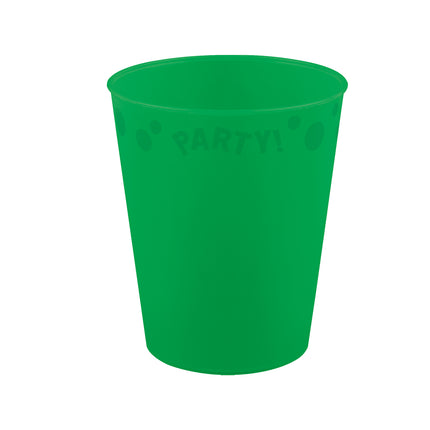 Tazza riutilizzabile Party Reusable Bright Colors 250Ml Verde brillante 1St