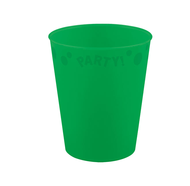 Tazza riutilizzabile Party Reusable Bright Colors 250Ml Verde brillante 1St