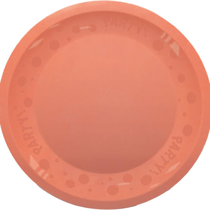 Piatto riutilizzabile Party Colori Pastello 21Cm Salmone Pastello 1St
