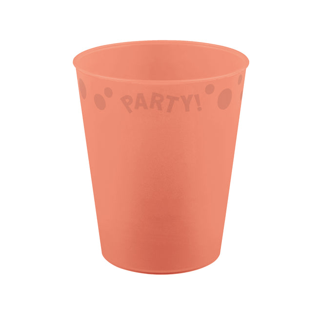 Tazza riutilizzabile Party Colori Pastello 250Ml Salmone Pastello 1St.