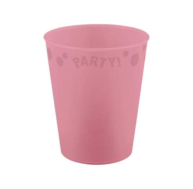 Tazza riutilizzabile Party Colori Pastello 250Ml Rosa Pastello 1St.