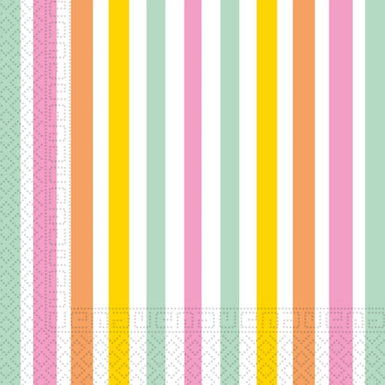 Tovaglioli di carta per feste riutilizzabili in colori pastello Fsc a due veli 33X33Cm 20St