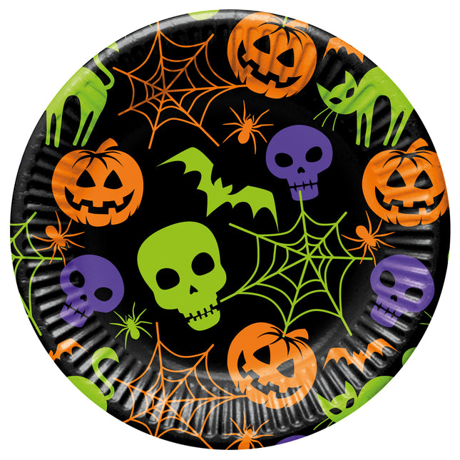 Piatti di carta Fsc per la festa di Halloween Next Generation Grandi 23Cm 8St