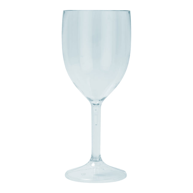 Bicchieri semi-trasparenti riutilizzabili Bicchieri da vino semi-trasparenti riutilizzabili di colore blu chiaro 2St