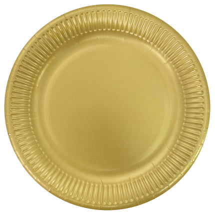 Piatti d'oro Metalic 23cm 8pz