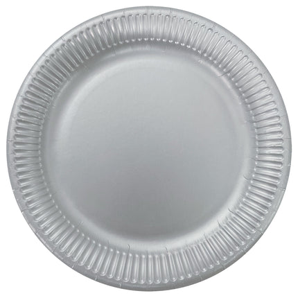 Colori Metallici Fsc Piatti di Carta Next Generation Grandi 23Cm Argento 8St