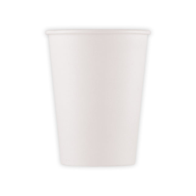 Bicchieri bianchi di carta 200ml 10pz