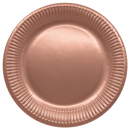 Piatti in oro rosa 23cm 8pz