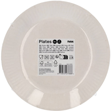 Piatti colorati 23cm 8pz