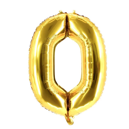 0 Anni Palloncino con numero Oro Vuoto 85 cm
