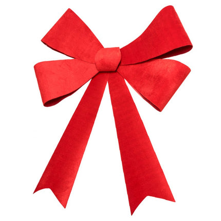 Fiocco rosso in velluto grande 86 cm