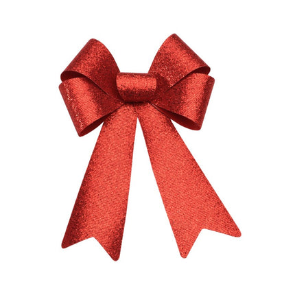 Fiocco rosso glitterato 39 cm