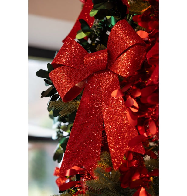 Fiocco rosso glitterato 36.5CM X 50.8CM