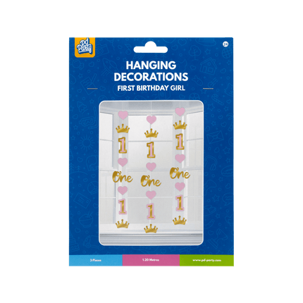 1 Jaar Hangdecoratie Meisje van Paper Dreams koop je bij Partywinkel