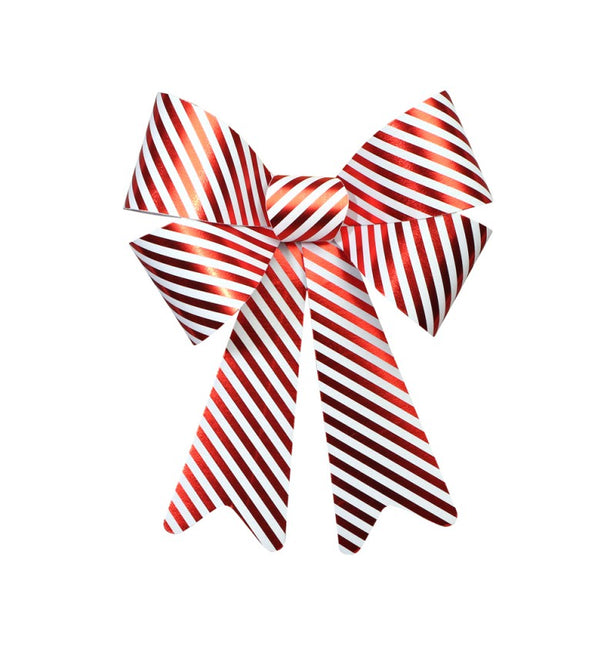 Papillon a righe bianche e rosse 36.5CM X 50.8CM