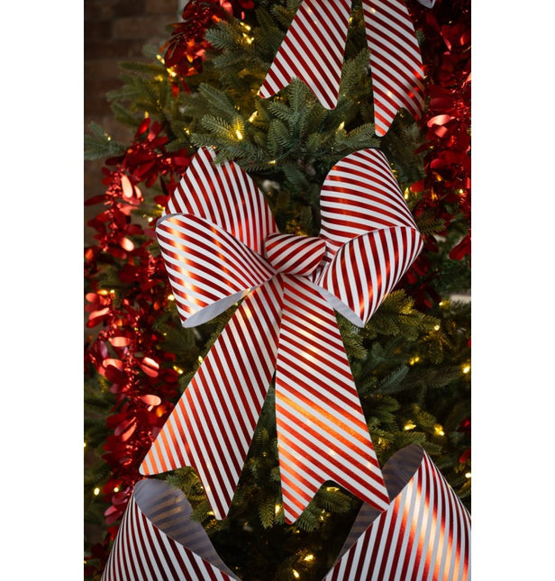 Fiocco in PVC con strisce di caramelle 50,8 cm x 66 cm