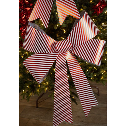 Fiocco in PVC a strisce di caramelle 71cm x 86cm