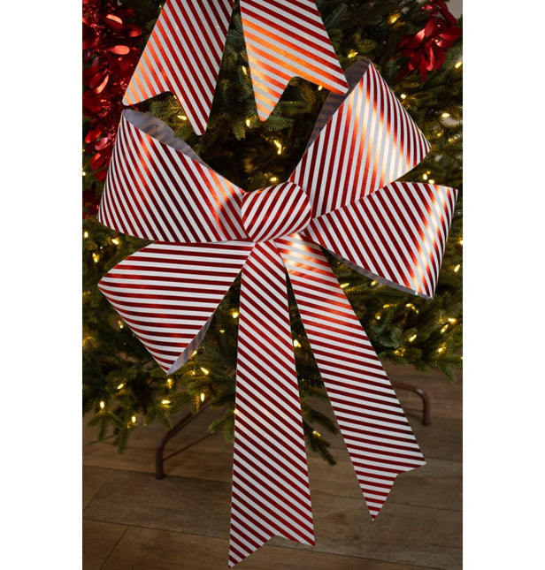 Fiocco in PVC a strisce di caramelle 71cm x 86cm