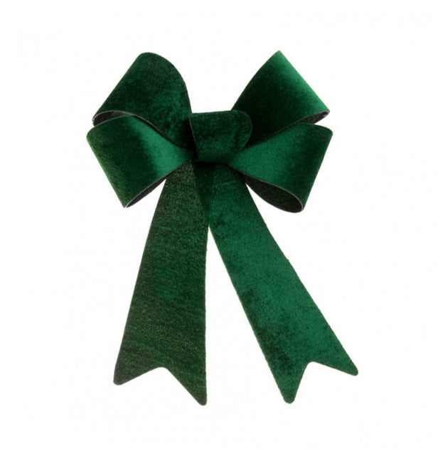 Fiocco in velluto verde scuro 36,5 cm x 50,8 cm