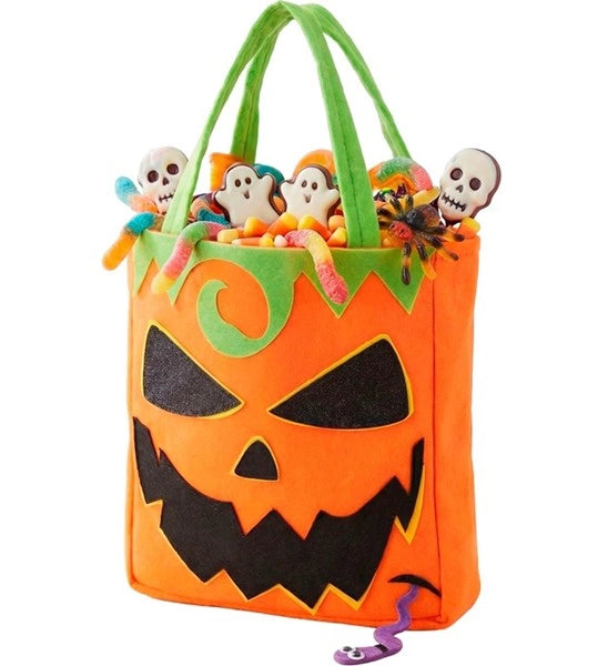Borsa "Dolcetto o scherzetto" a forma di zucca