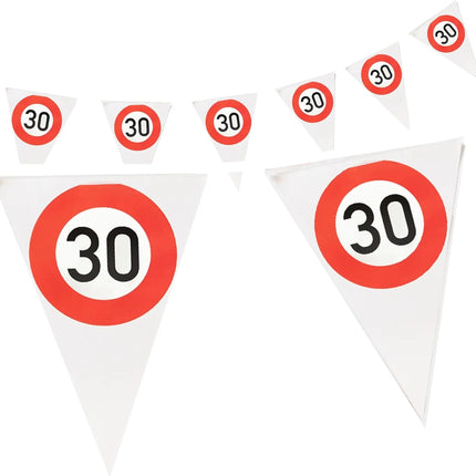 Segnaletica stradale a bandiera “30 anni”, 4 m