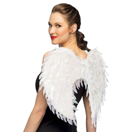 Ali d'angelo Glam bianche (55 x 50 cm)