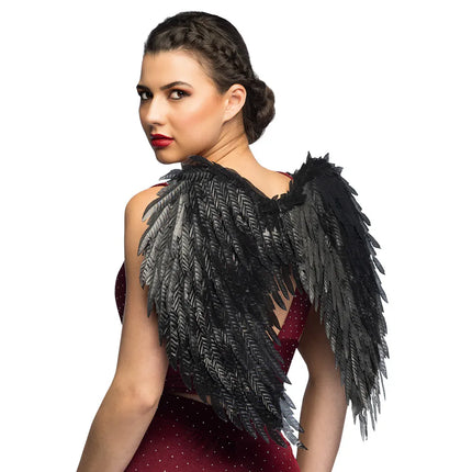 Ali d'angelo Glam nere (55 x 50 cm)