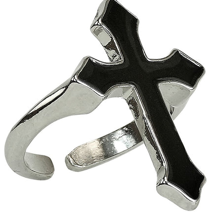 ANELLO CROCE NERA