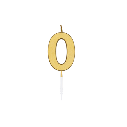 0 Candela oro metallizzato 4,5 cm