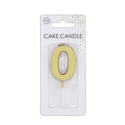0 Candela oro metallizzato 4,5 cm