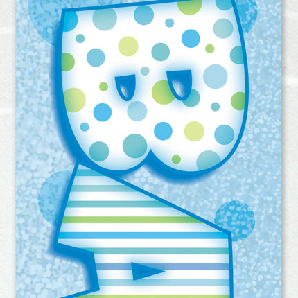 Striscione per bambini blu 3,65 m