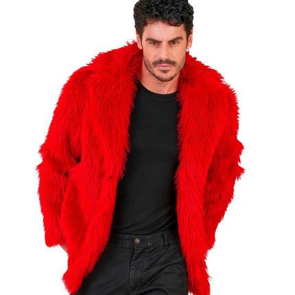 Cappotto di pelliccia Plush Red
