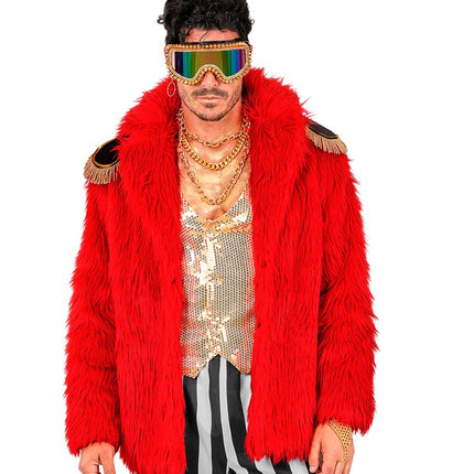 Cappotto di pelliccia Plush Red