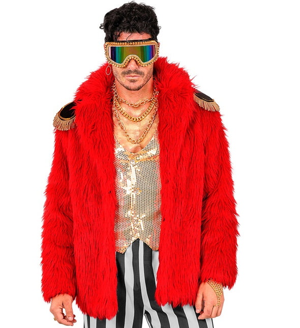 Cappotto di pelliccia Plush Red