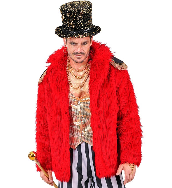 Cappotto di pelliccia Plush Red