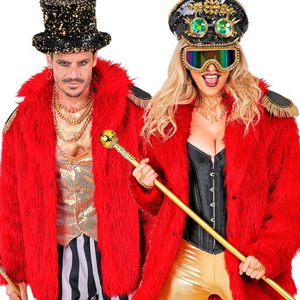 Cappotto di pelliccia Plush Red