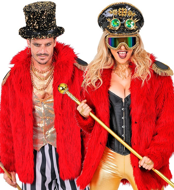 Cappotto di pelliccia Plush Red