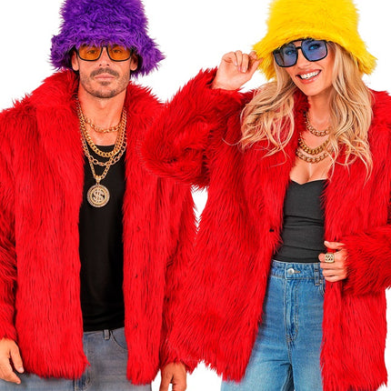 Cappotto di pelliccia Plush Red