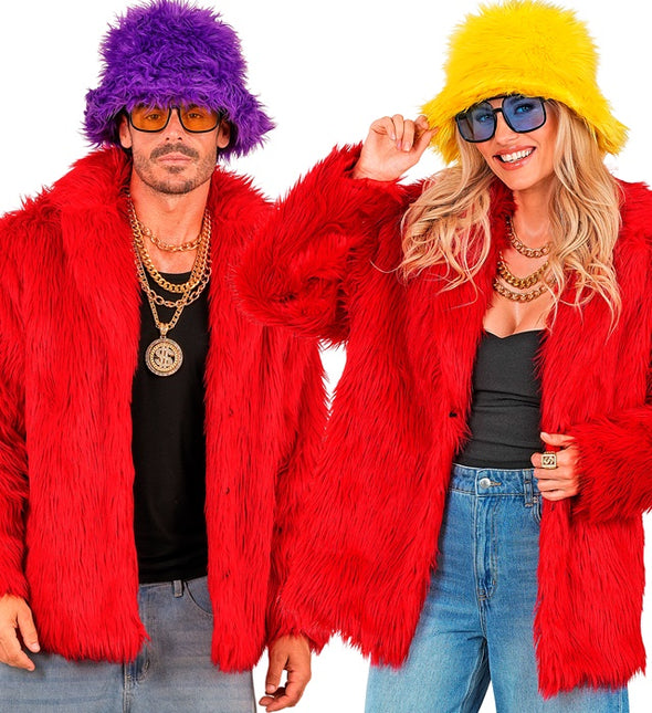 Cappotto di pelliccia Plush Red