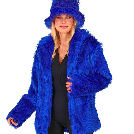 Cappotto di pelliccia Plush Blue