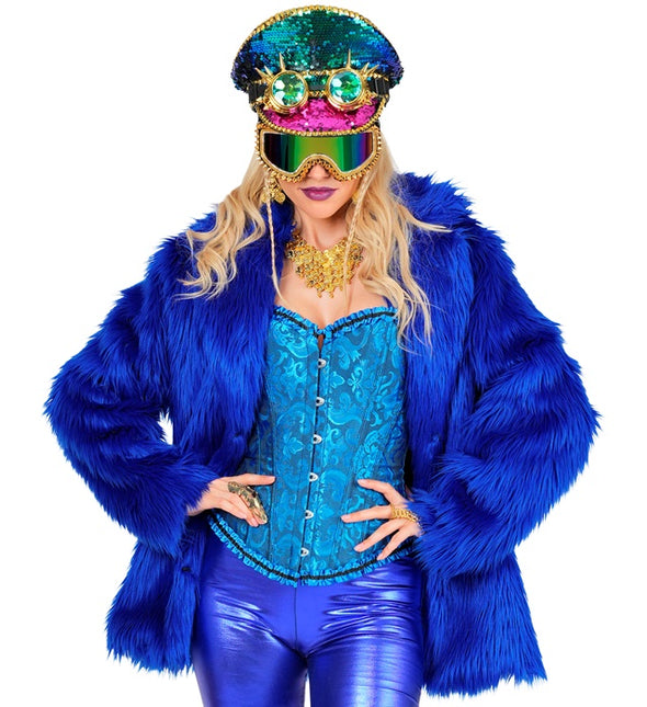 Cappotto di pelliccia Plush Blue