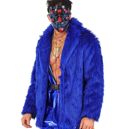 Cappotto di pelliccia Plush Blue