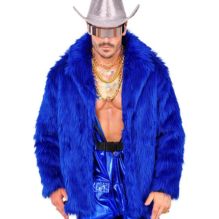 Cappotto di pelliccia Plush Blue
