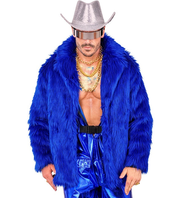Cappotto di pelliccia Plush Blue