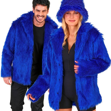 Cappotto di pelliccia Plush Blue