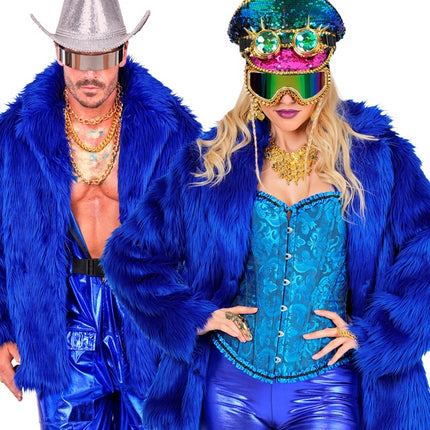 Cappotto di pelliccia Plush Blue