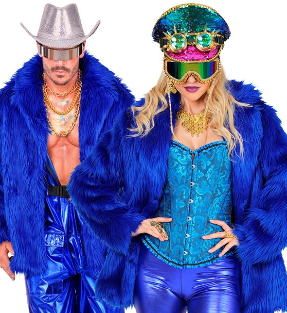 Cappotto di pelliccia Plush Blue